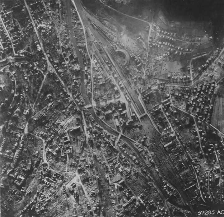 Siegen im Luftbild 1945